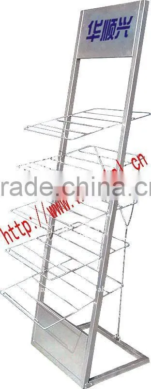 Metal ajustable display stand/rack foy tiles for showroom HSX-126