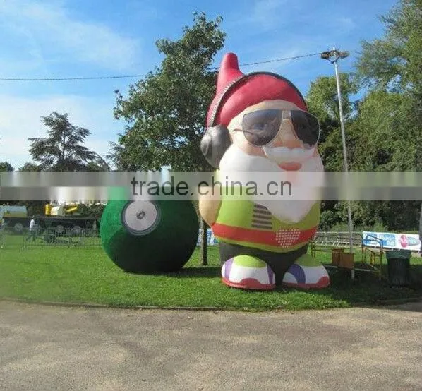 Outdoor Lawn Inflatable Santa Claus Western Christmas Decorations