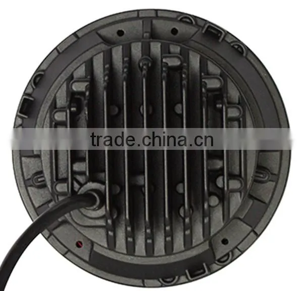 New design DC12-30v 50w 4800LM 7'halo 7inch led round headlight for jeep/harley