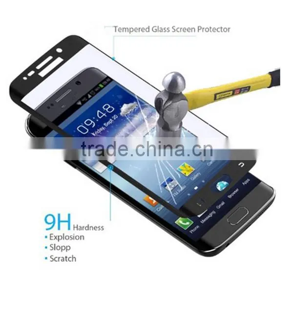 color tempered glass screen protector full cover for samsung s6 edge