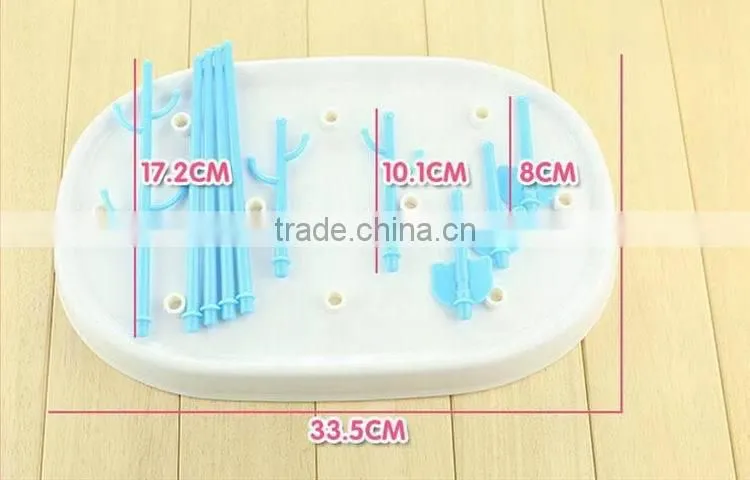 New products durable FDA standard tree shape pp bottle dryer with dust cover