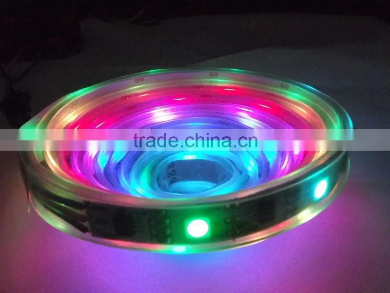 12V 5050 full color led strip light with 20pixels per meter 3leds cuttable