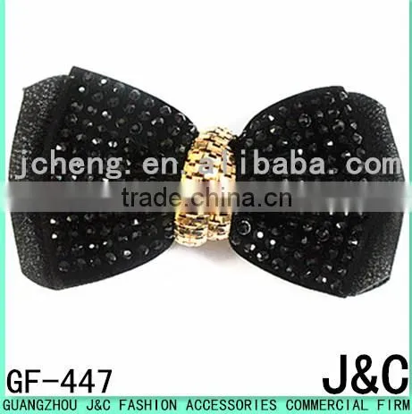2015 the most fashionable rhinestone stone shoe bow