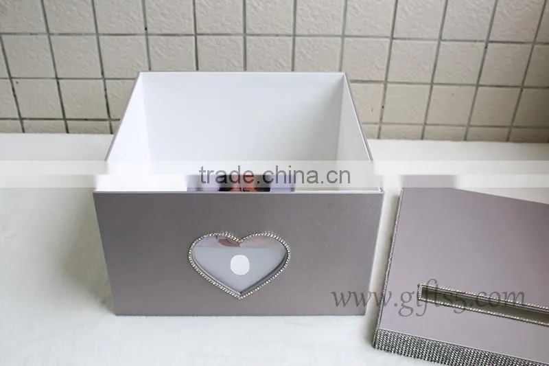 Excellent large wedding card boxes with photo frame on it