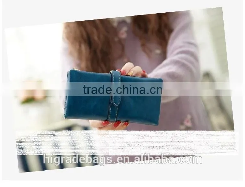2015 new Fashion female pu leather wallet