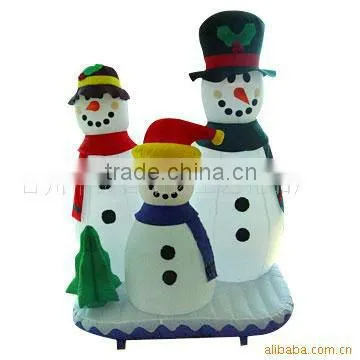 Inflatable Snowman decoration for Xmas