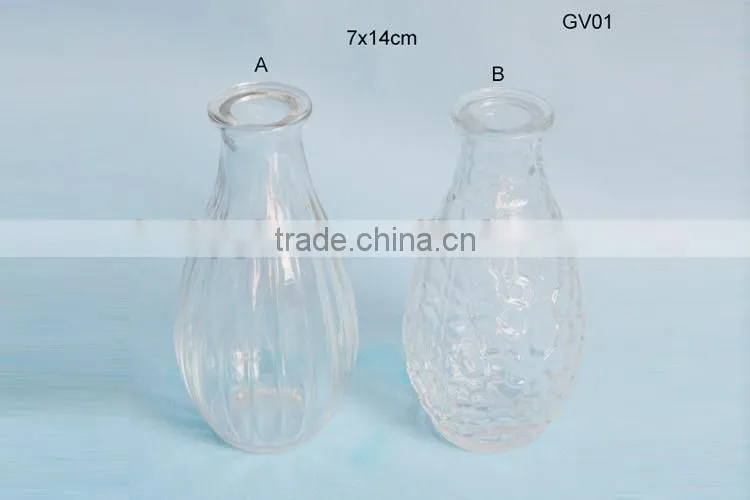 thin mini glass vases for flower