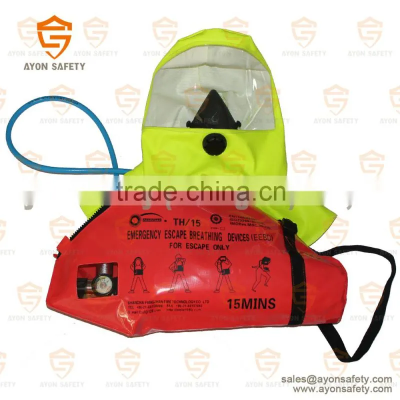 Life saving equipment EEBD with 3L steel cylinder lasting for 15 minutes - Ayonsafety