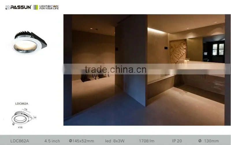 modern recessed led downlight ceiling mount aluminium down lamp