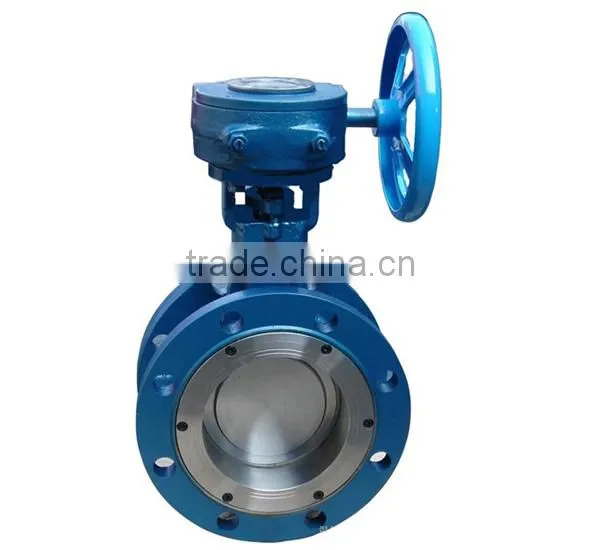 U type double flange price butterfly valve