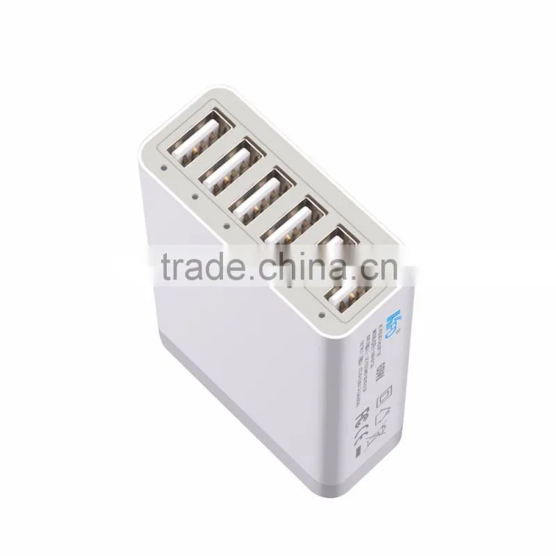 Portable universal usb dc 5 volt charger Adapter 6 Ports