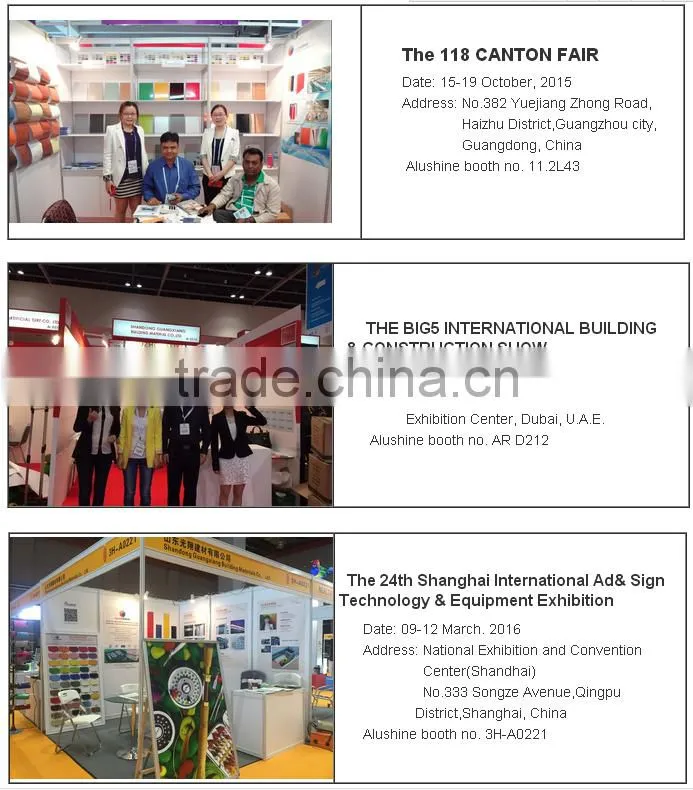 Alushine Wall cladding panel PVDF Aluminum composite panel 4mm thickness