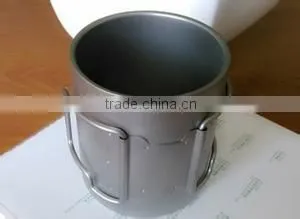Outdoor Titanium Camping Mug Titanium Cup Water Kettle Foldable Water Bottle