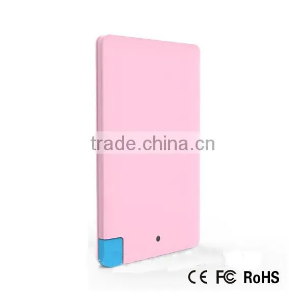 wholesale 2500mah phone power charger CE ROHS FCC certificates