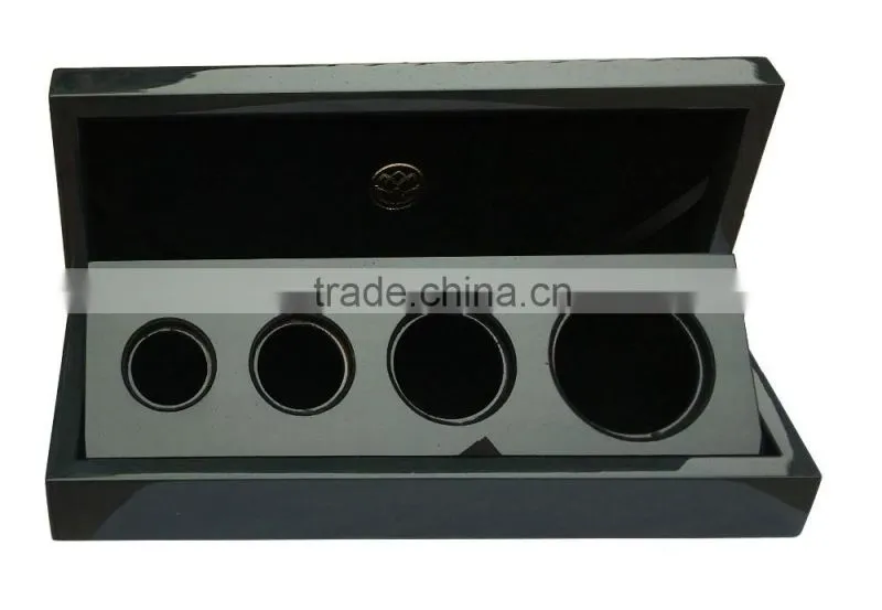 2017 New Design Rotation Wooden Coin Display and Presentation Case