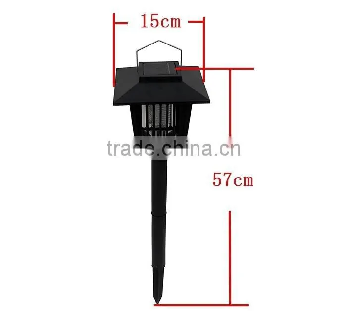 Square solar mosquito lamp, solar lawn lamp 2 leds
