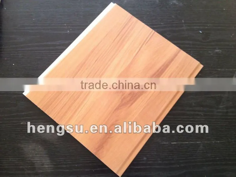 Super natural laminated wood PVC ceiling panel Cherry/black walnut/plum/red oak/apple wood