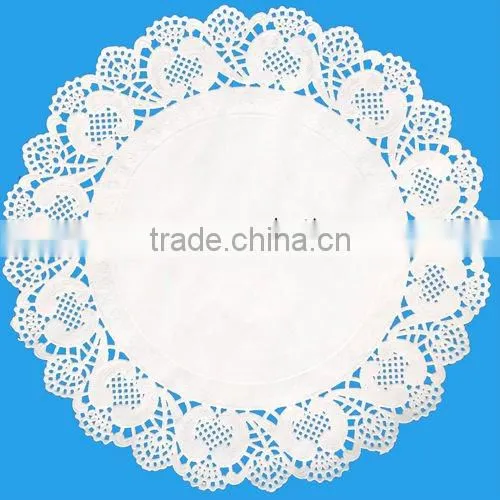 Round Paisley Flower Doilies from www.