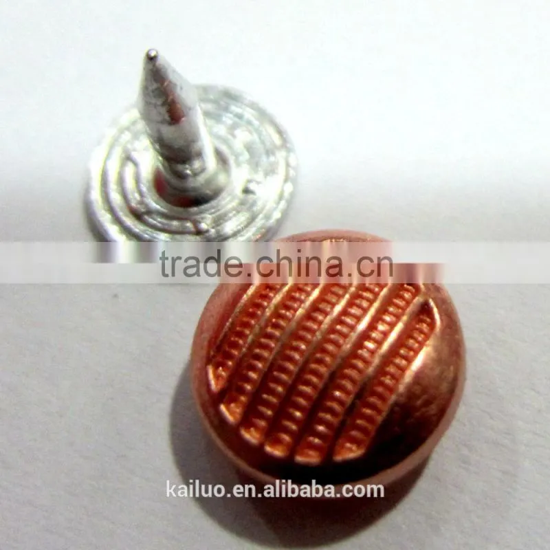 bright copper color rivet for jeans/popular in american market