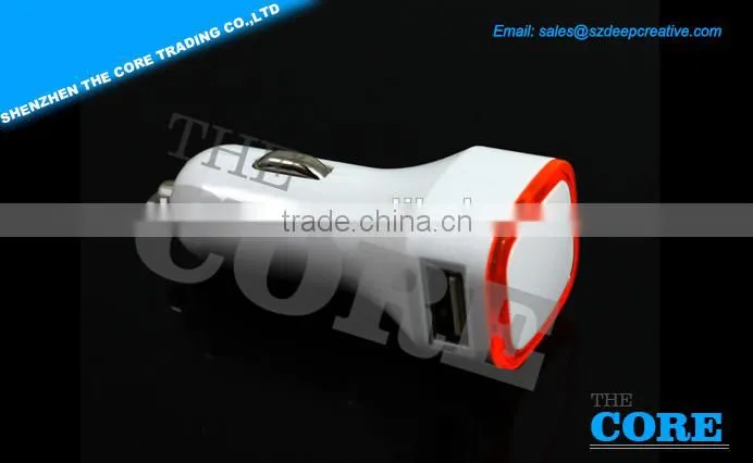 A2 2 USB port car charger,2 ports car charger,car usb charger