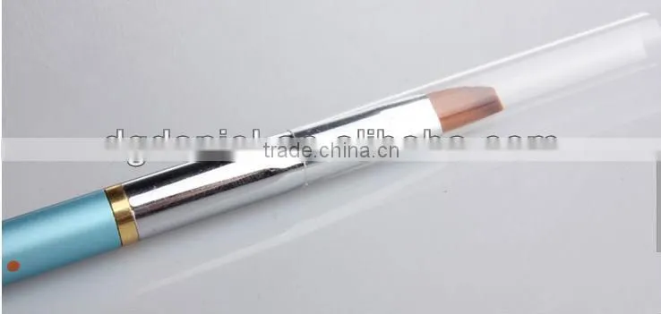 Nylon hair nail art cosmetic brush,Aluminum handle makeup brush