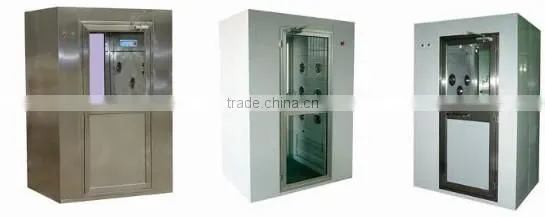 CE certificate Class 100 LED display stainless steel air shower&clean room price
