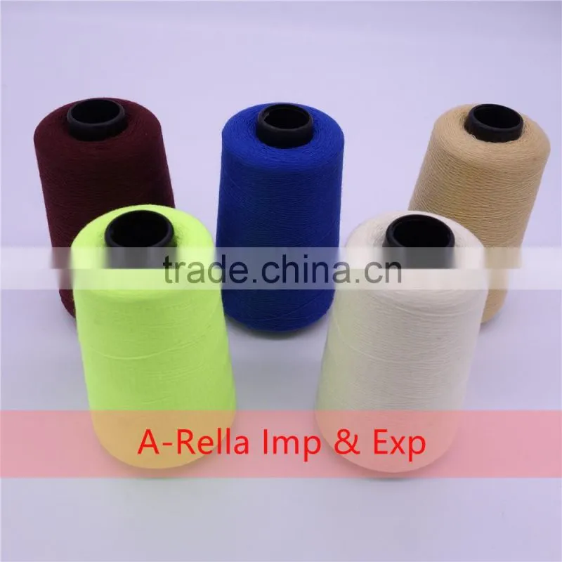 100% spun polyester sewing thread export to Ghana 120G/cone