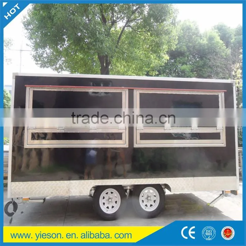 Heavy-duty china mobile food cart ice cream crepe van / Welcome to ask Yogurt truck food