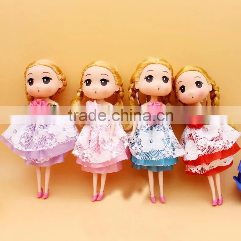 Hot sale amazon 18CM 26CM Mobile phone bag chain wedding derss dolls pendant keychain