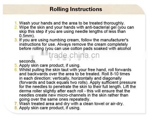 Derma Roller Micro Needle Therapy Skin Care Recovery Luxury Micro Needle Therapy Derma Roller Titanium Needles Anti-Ageing