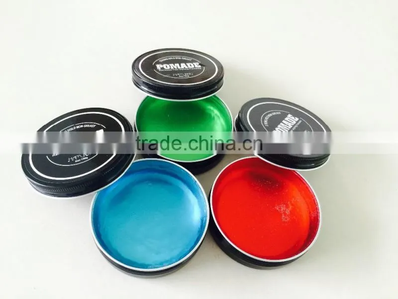 Men Hair Styling OEM Private Label Wax Water Based Pomade Medium Hold