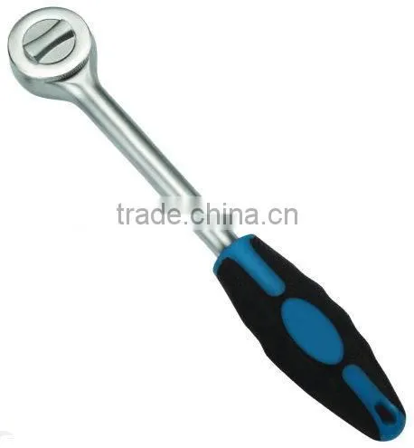 1/4" Dr. Round head Ratchet Handle with PP + PVC handle