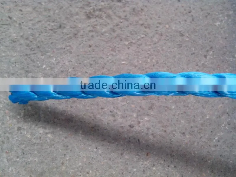 pp splitfilm rope silver rope blue color