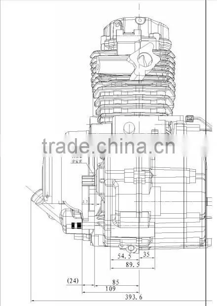 low cost Genuine zongshen 300cc engine stroke 4 valve