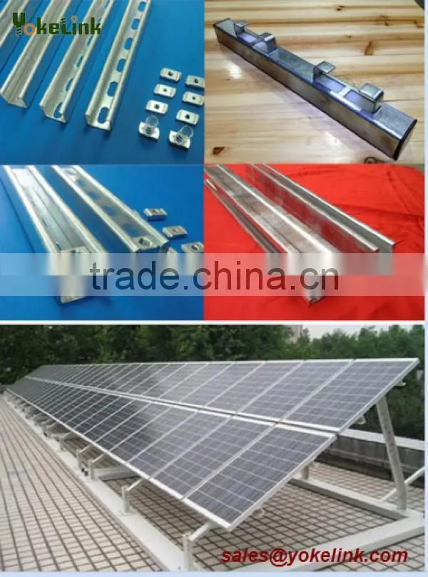 Galvanized Channel Nut with Plastic Wing For solar mounting system M8,M10,M12
