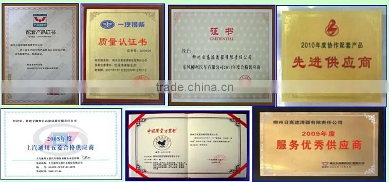 Yuchai YC4D80-T20-D7QG7 YC6B125-T20-BBOG4 Customized Yuchai tractor engine filter genuine parts air filter