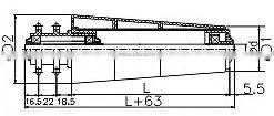 Tapered Fixed Drive Conveyor Roller 02B