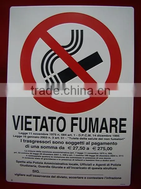 No tossing sign