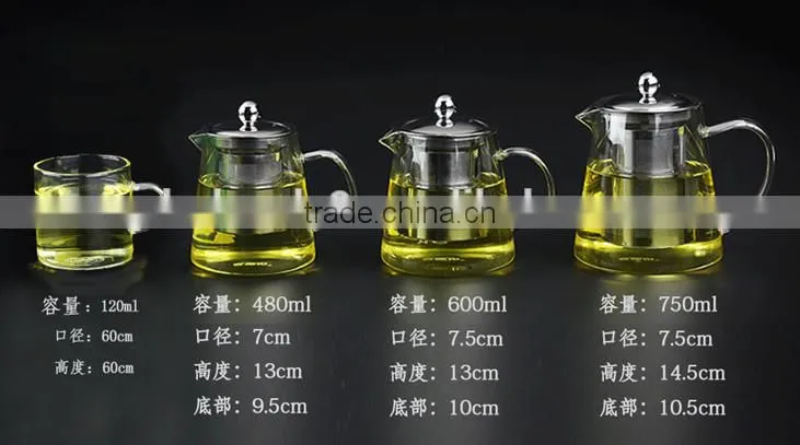 Teapot Kettle with Warmer - Tea Pot and Tea Strainer Set - Tea Infuser Holds