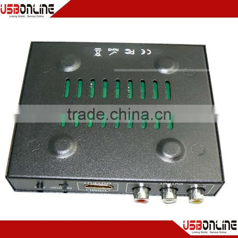 china market of electronic HDMI to CVBS and HDMI Converter box, av to hdmi converter