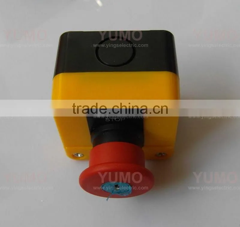 LAY5-J188H29 industrial mushroom push button control box switch with key n445 IP40/54