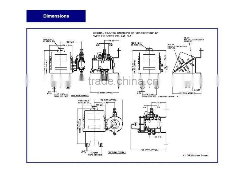 Pneumatic switch Delta-control