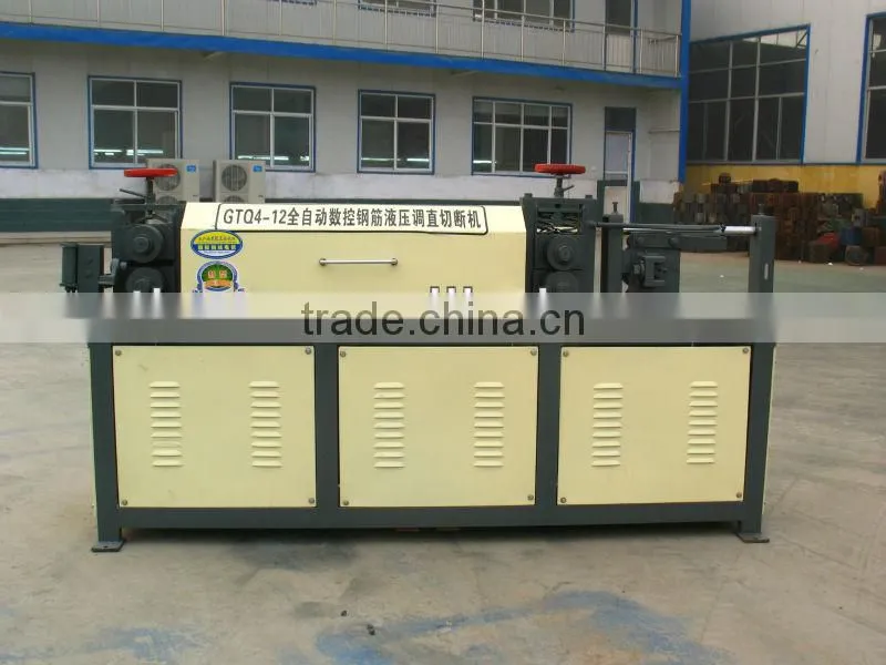GTQ5-12 heavy duty high power utility wire straightening cutting machine