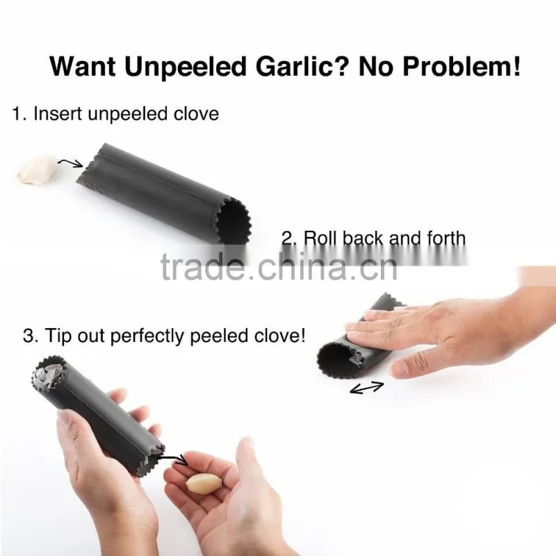 High grade factory direct sale manual garlic press and peeler