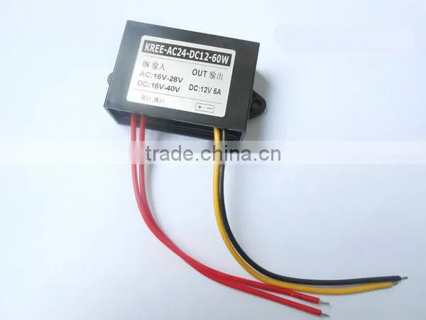 AC-DC 24V turn 12V5A monitor power AC24V turn DC12V3A 4A 5A buck power converter