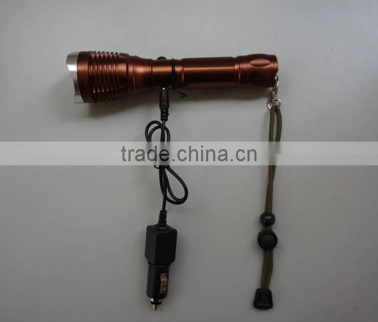 18650 battery LED flashlight rechargeable zoom flashlight led flashlight torch