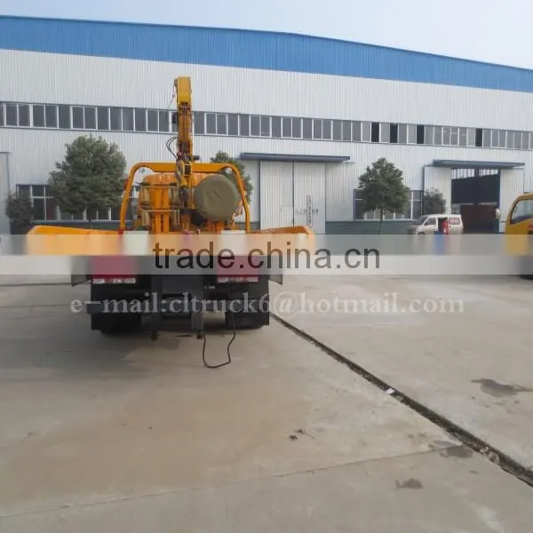 DONGFENG CABSTAR 4*2 Flatbed Wrecker with crane 4 ton