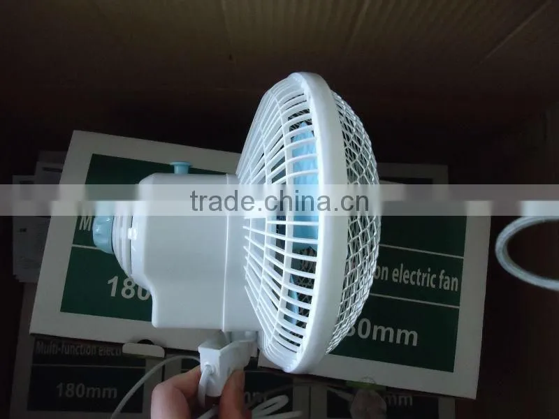 QUALITY 7" OSCILLATING 2 SPEED CLIP ON FAN FOR GROW TENT