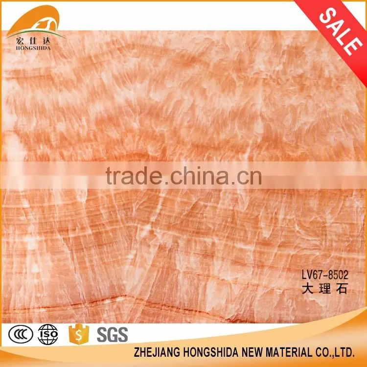 Home interior decor waterproof pvc self adhesive film marble decorative paper