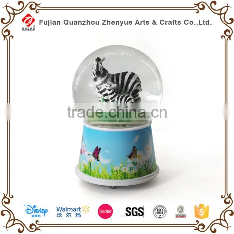 2015 electric christms musical snow globe with blowing snow